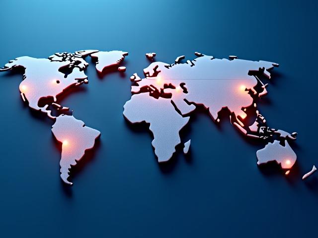 世界地図に主要都市の提携事務所を示すピンが立てられた図